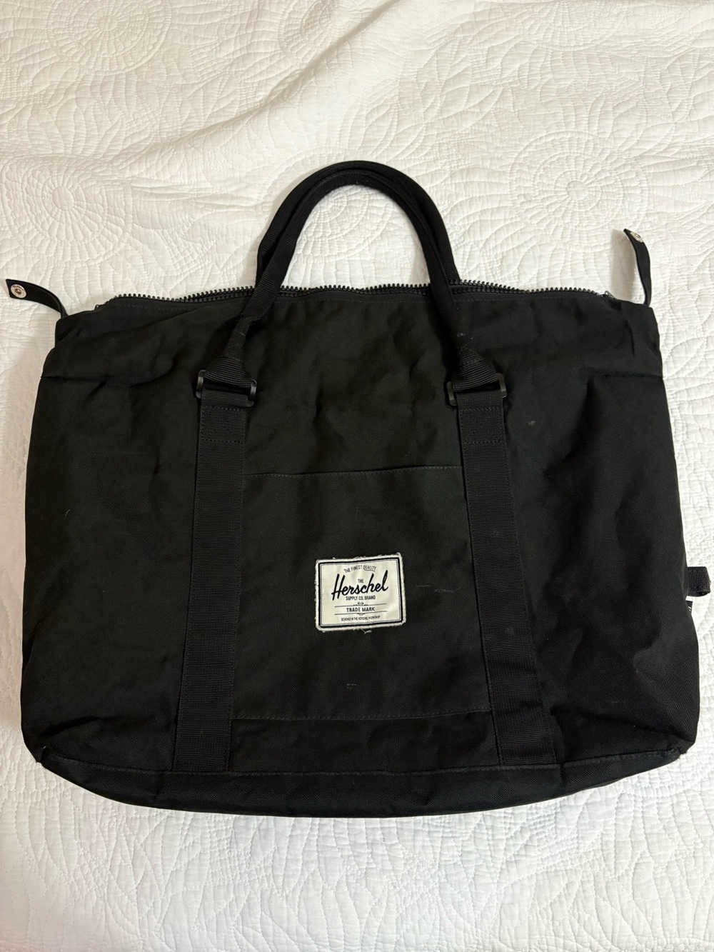 Herschel Supply Company Black Large Travel Tote